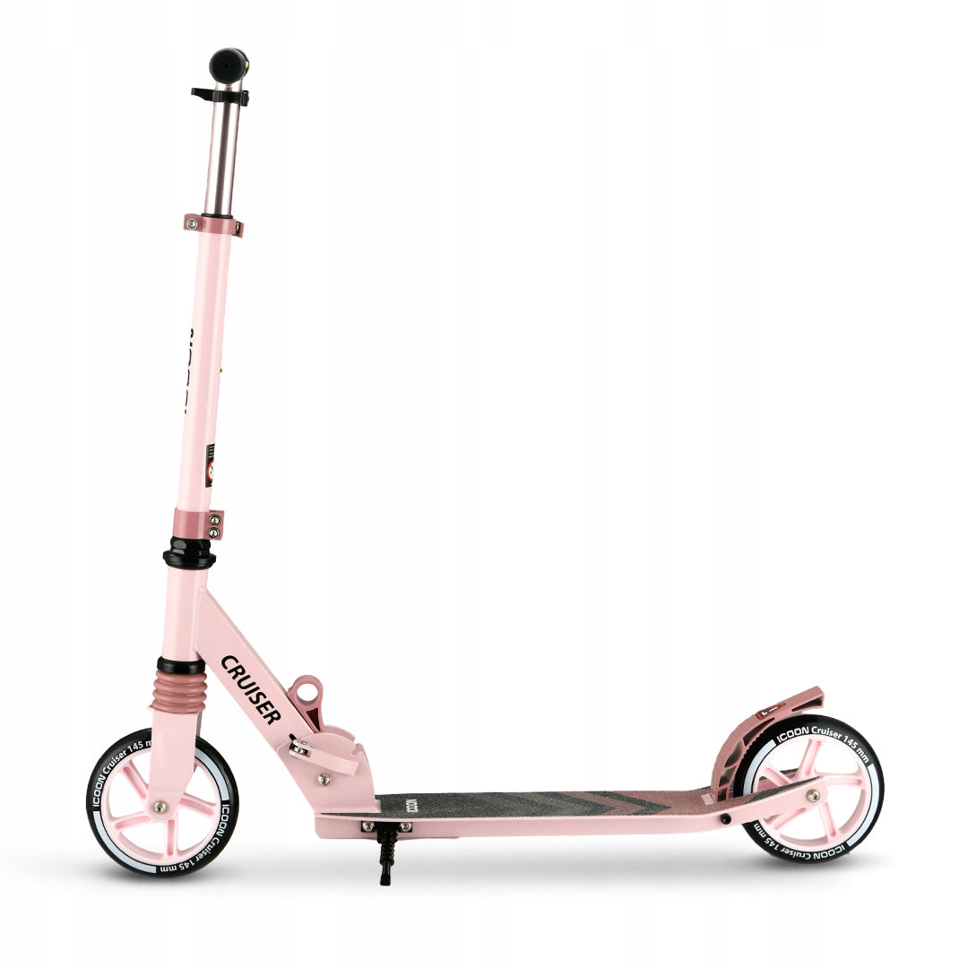 Paspirtukas Icoon Cruiser, sulankstomas, su amortizatoriumi, reguliuojamas, iki 50 kg