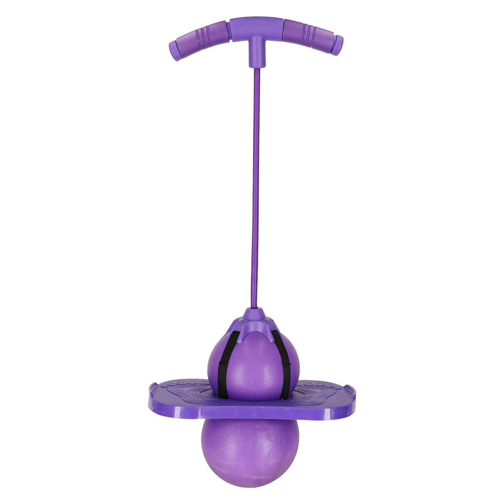 Vaikiškas pusiausvyros šoklys su kamuoliu violetinis
