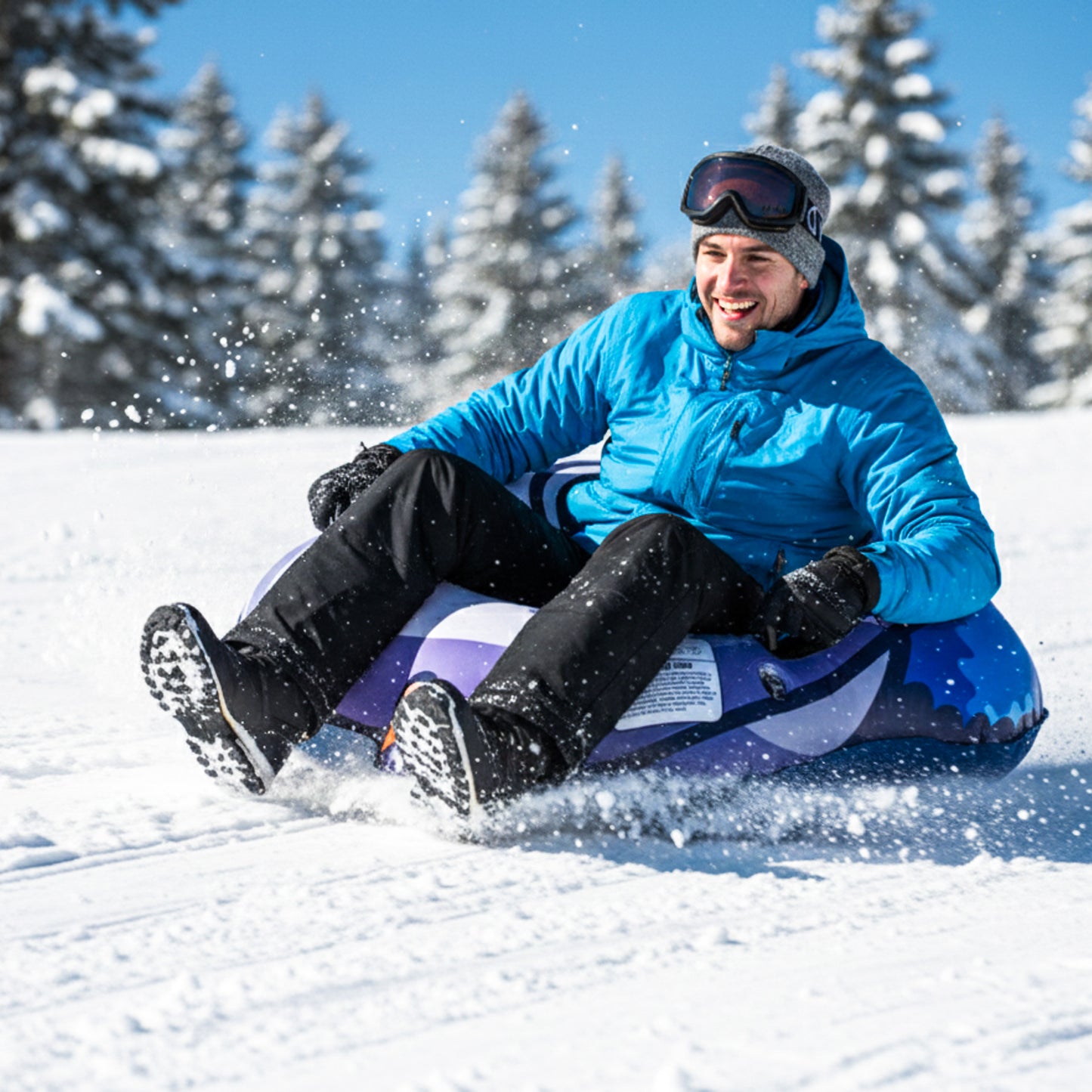 Pripučiamos rogutės (sniego padanga) 'Pingvinas', 95x103x26 cm