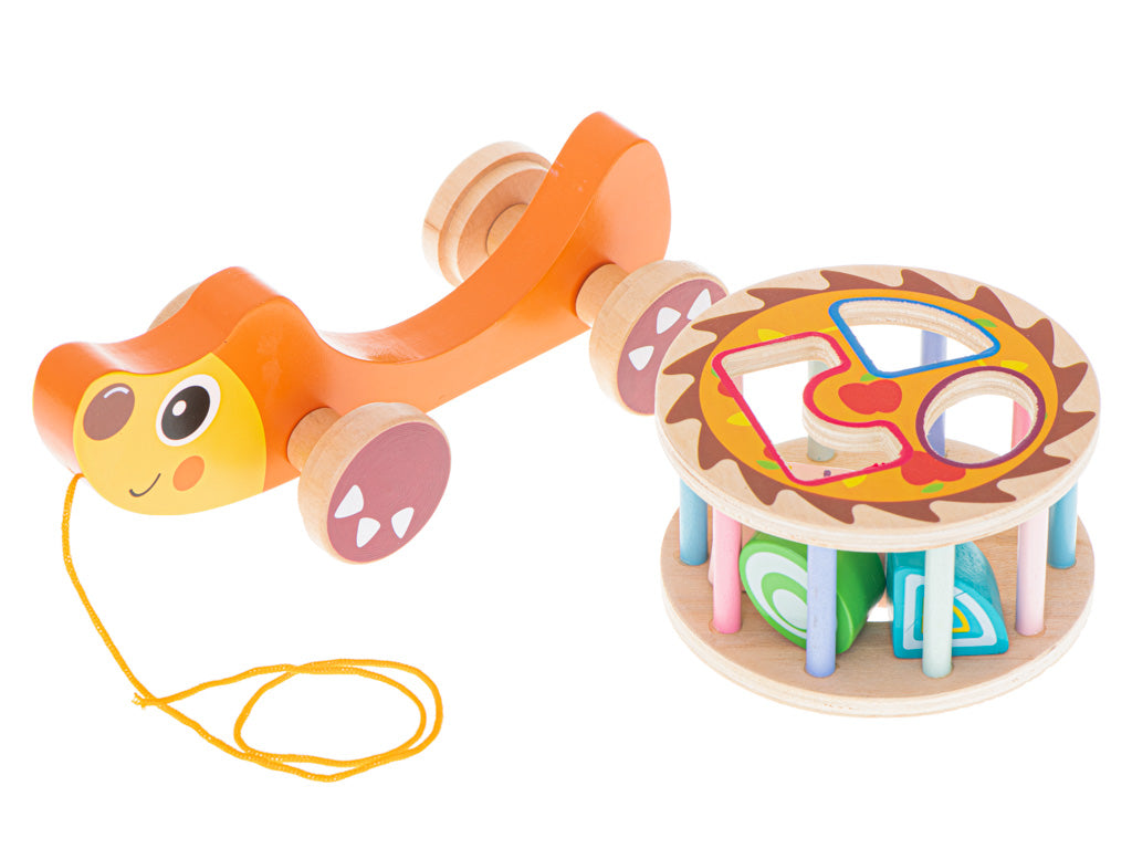 Medinis rūšiuoklis vaikams ant virvutės – vaizdas 3