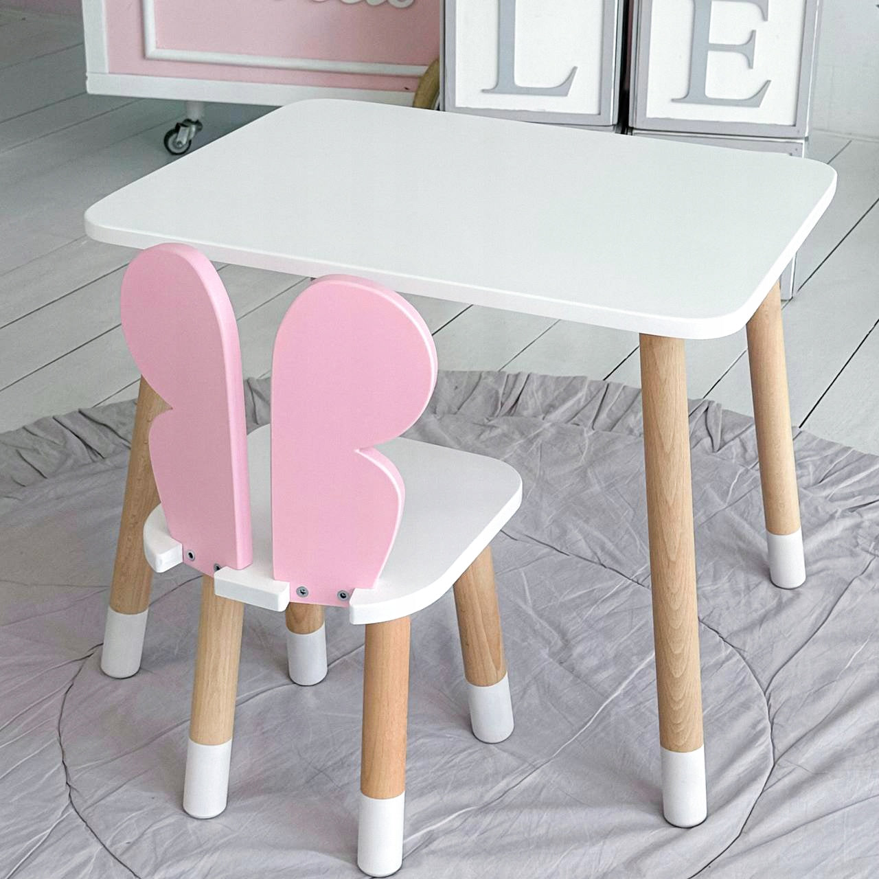 Vaikų Stalo ir Kėdės Rinkinys – vaizdas 3