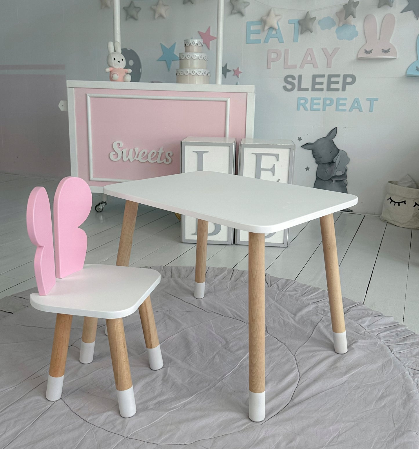Vaikų Stalo ir Kėdės Rinkinys – vaizdas 4