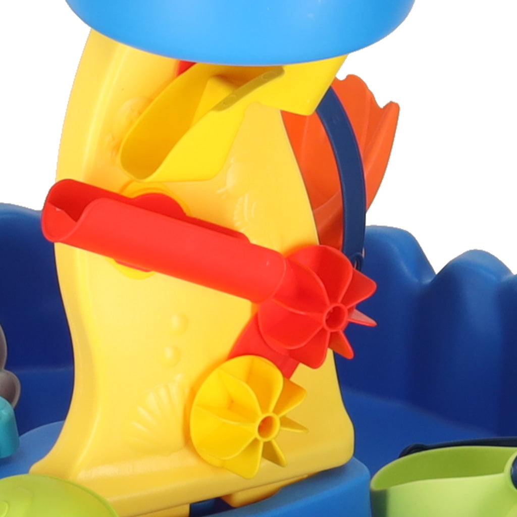 Vandens stalas smėlio ir vandens žaidimams, dviejų lygių, su priedais