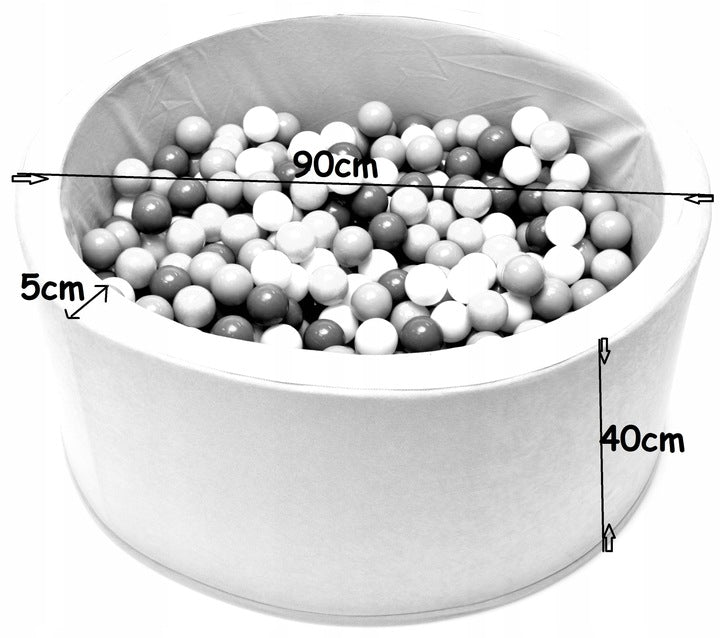 Kamuoliukų baseinas Welox® Pool 90x40cm su 200 kamuoliukų – vaizdas 2