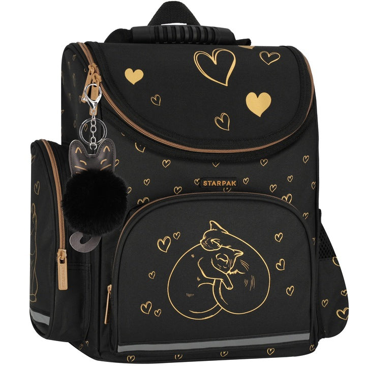 Mokyklinė kuprinė, Auksinė kačių širdis – vaizdas 4