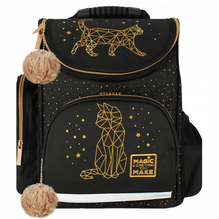 Mokyklinė kuprinė, katinėlis – pagrindinis vaizdas