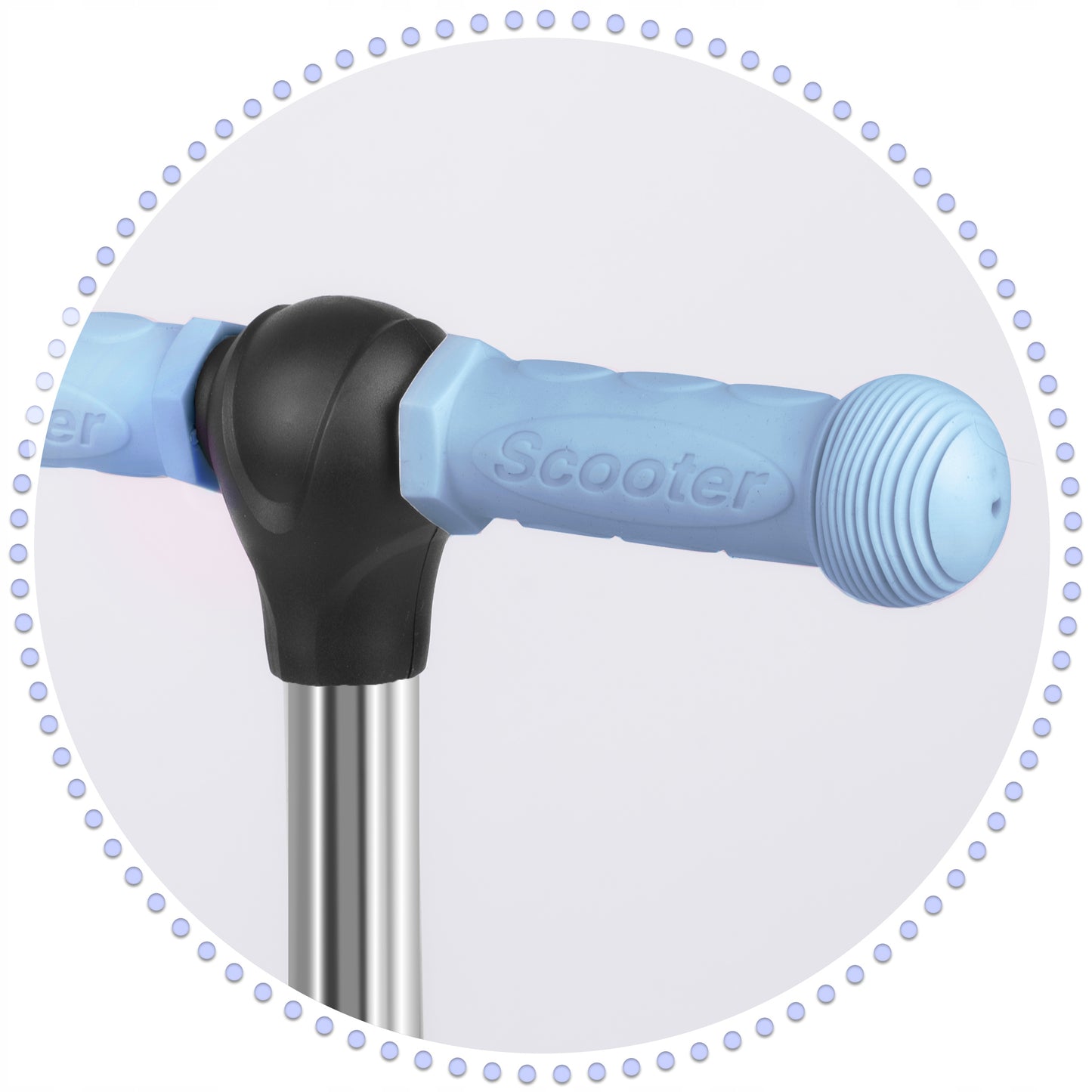 Vaikiškas balansinis triratis-paspirtukas 3in1 mėlynas