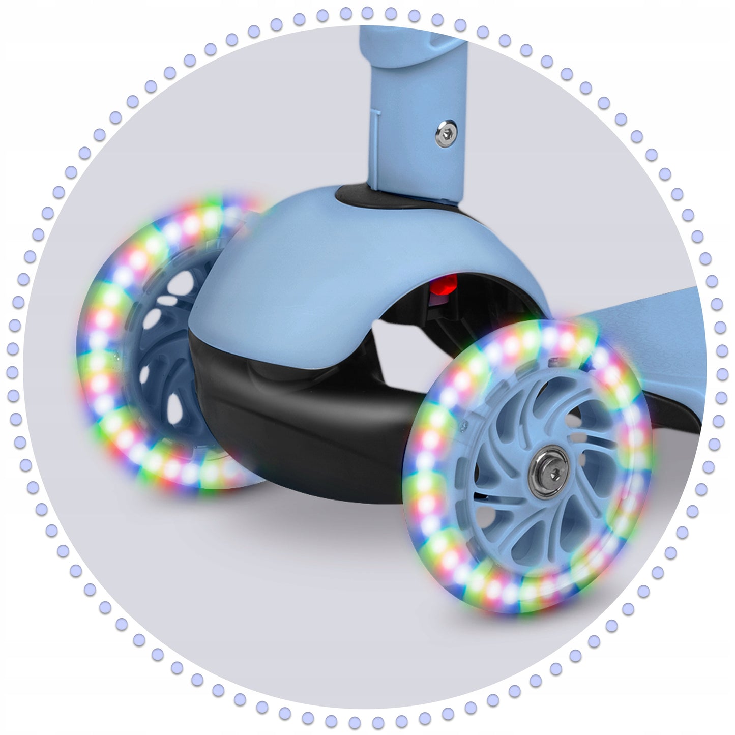 Vaikiškas balansinis triratis-paspirtukas 3in1 mėlynas