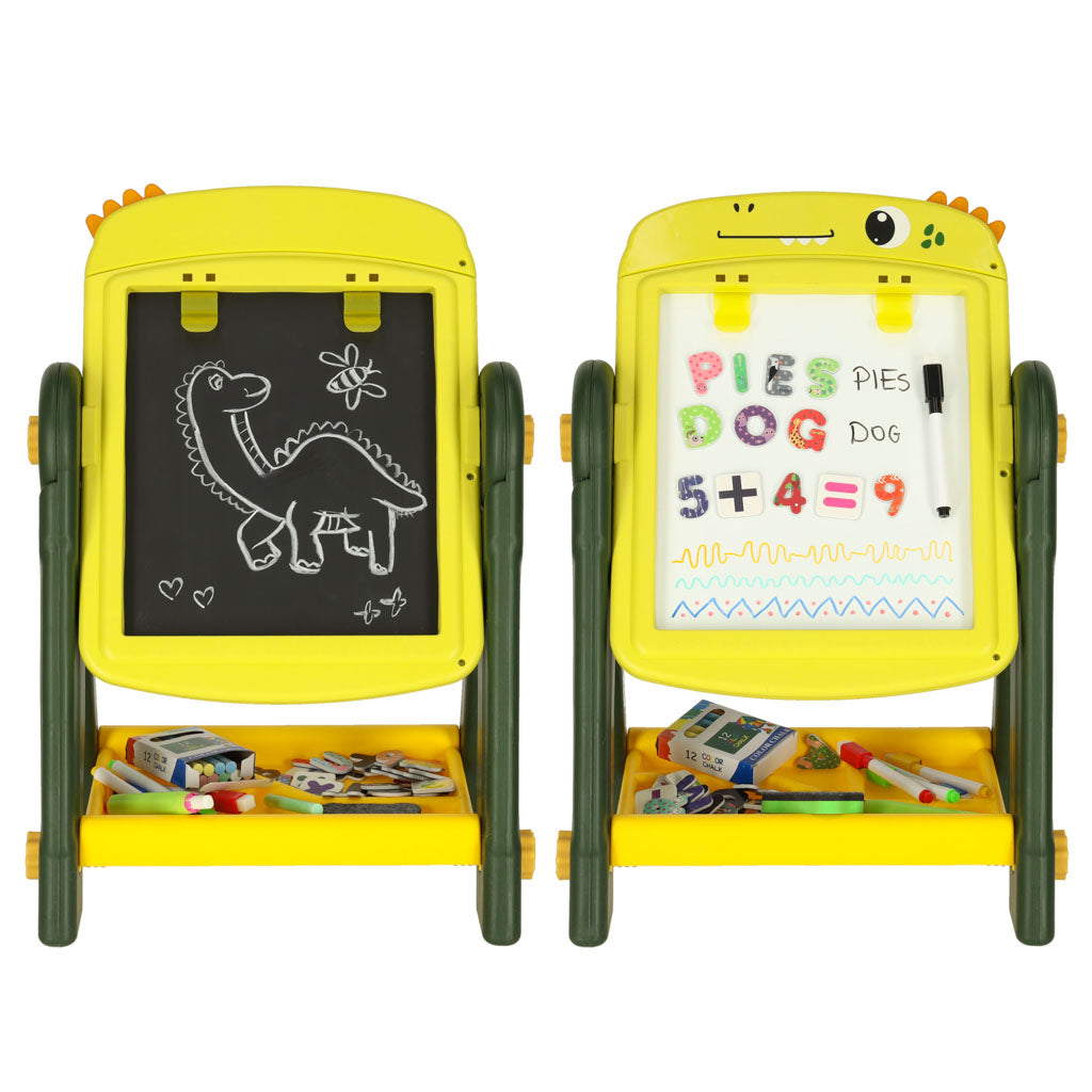 Kūrybinė dvipusė magnetinė sauso valymo lenta „Dinozauras“