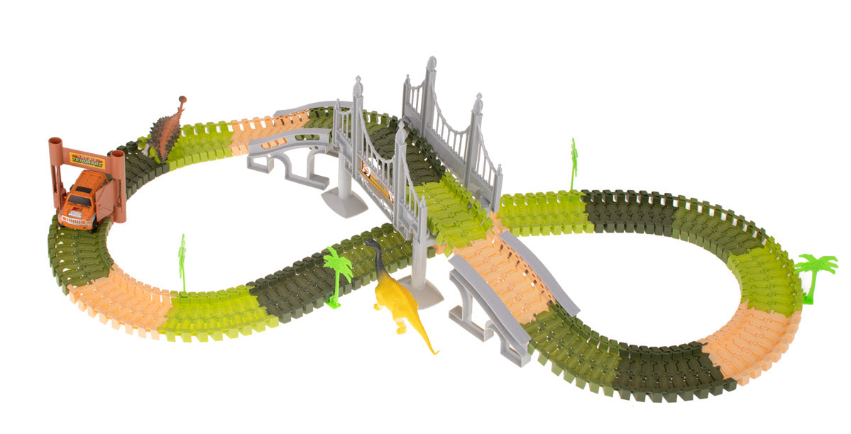 DINOSAURŲ automobilių trasa + automobilis 192EL, detalės – vaizdas 2