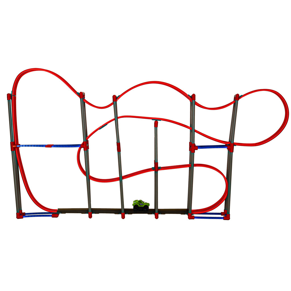Magnetinis antigravitacinis automobilių takelis 123 cm, XL, 120 dalių