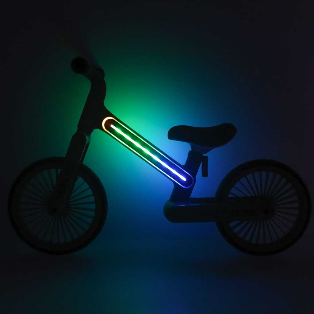 Balansinis dviratukas Trike Fix Glow su LED apšvietimu, žalia