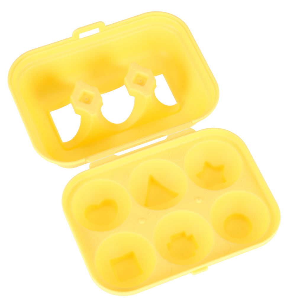 Edukacinis „Montessori“ formų rūšiuoklis – kiaušiniai su gyvūnėliais, 6 vnt.