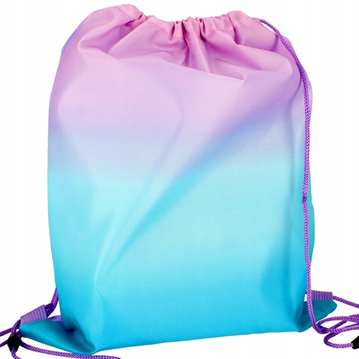 Sportinis maišelis, ombre mėtų ir rožinės spalvos – pagrindinis vaizdas