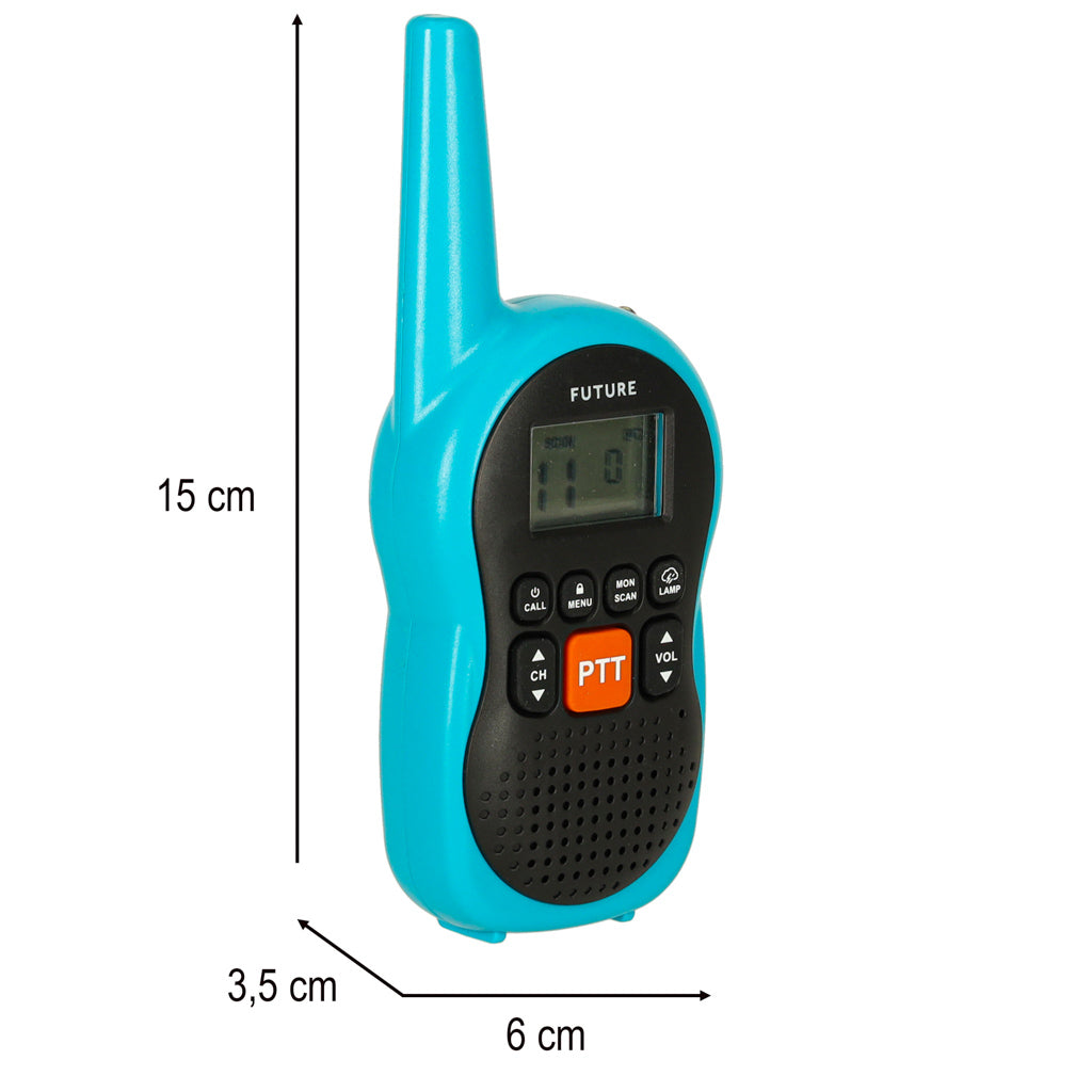 Vaikų racionėlės „Walkie Talkie“, 3 km veikimo nuotolis, 2 vnt. rinkinys