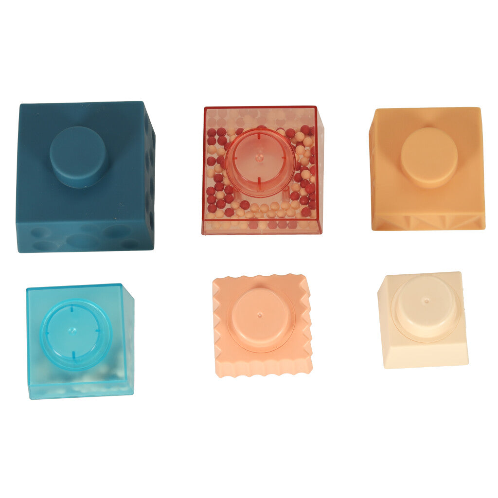 Montessori edukacinis piramidės sensorinis bokštas su kamuoliukais, vaizdas 3