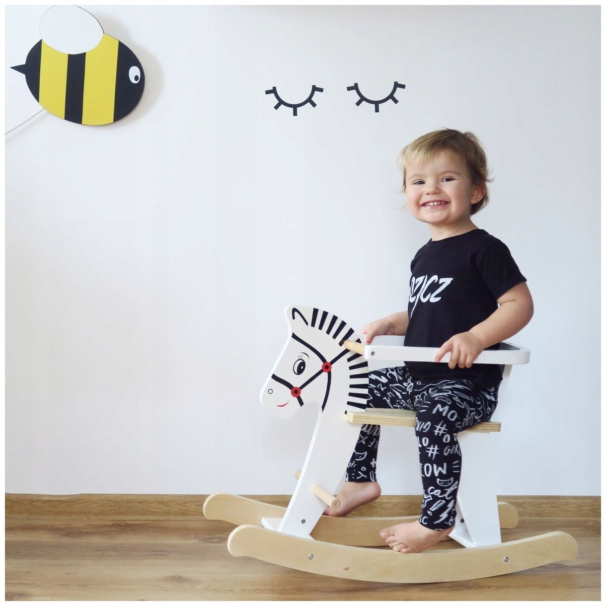 Medinis arkliukas su rėmais, gaminio aukštis 68 cm – vaizdas 8