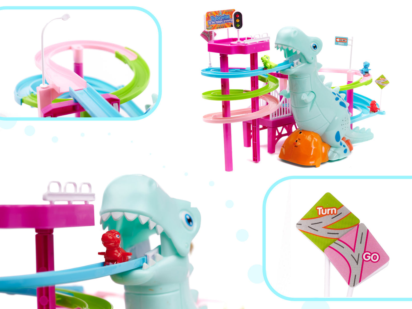 Dinozaurų lenktynių trasa, detalės – vaizdas 2