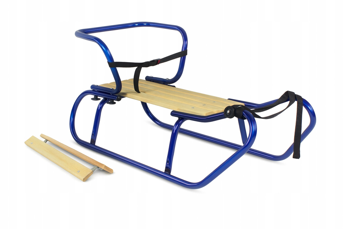 Vaikiškos metalinės rogutės su nugaros ir kojų atramomis – vaizdas 7