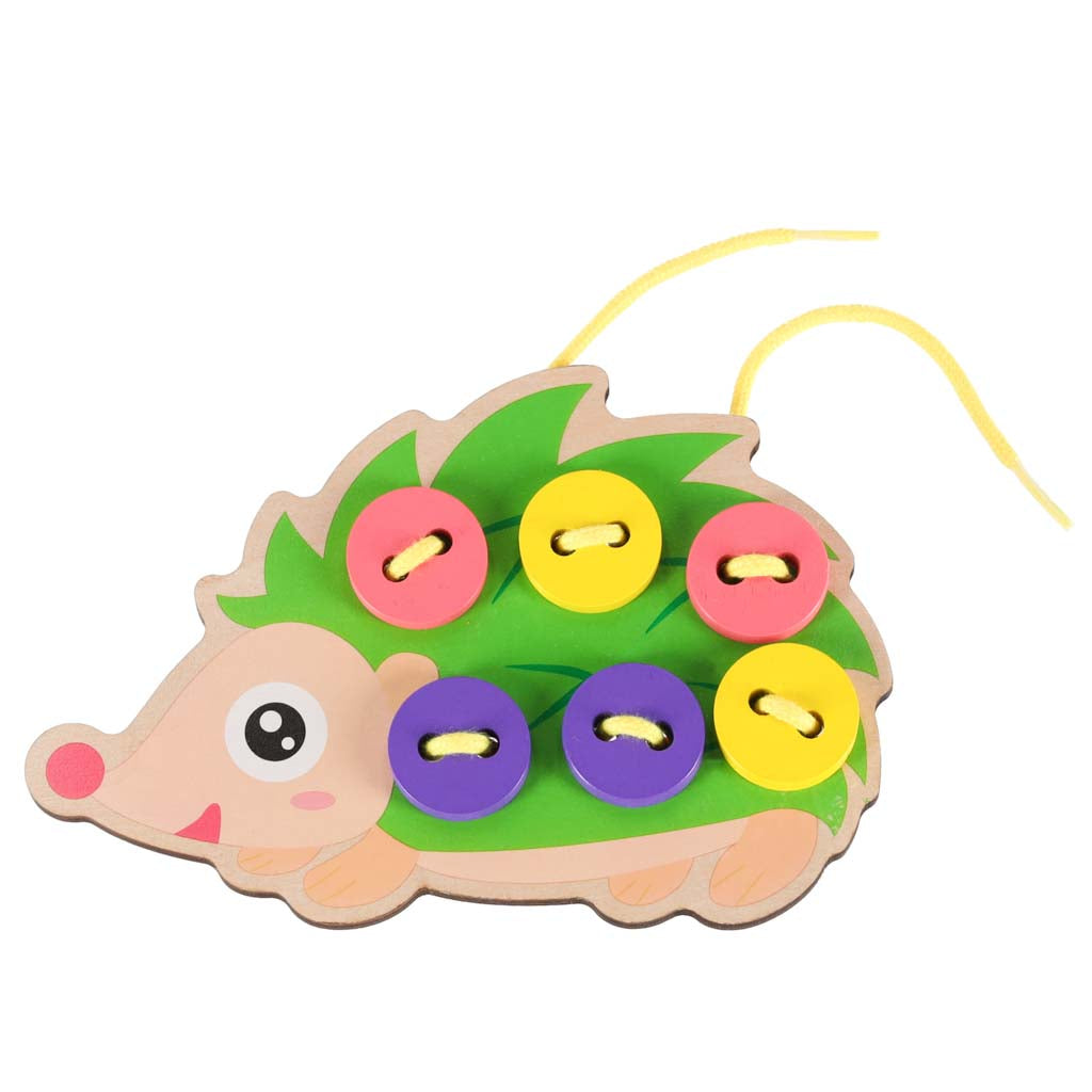 Edukacinis mygtukų siuvimo mokymosi rinkinys ežiukas