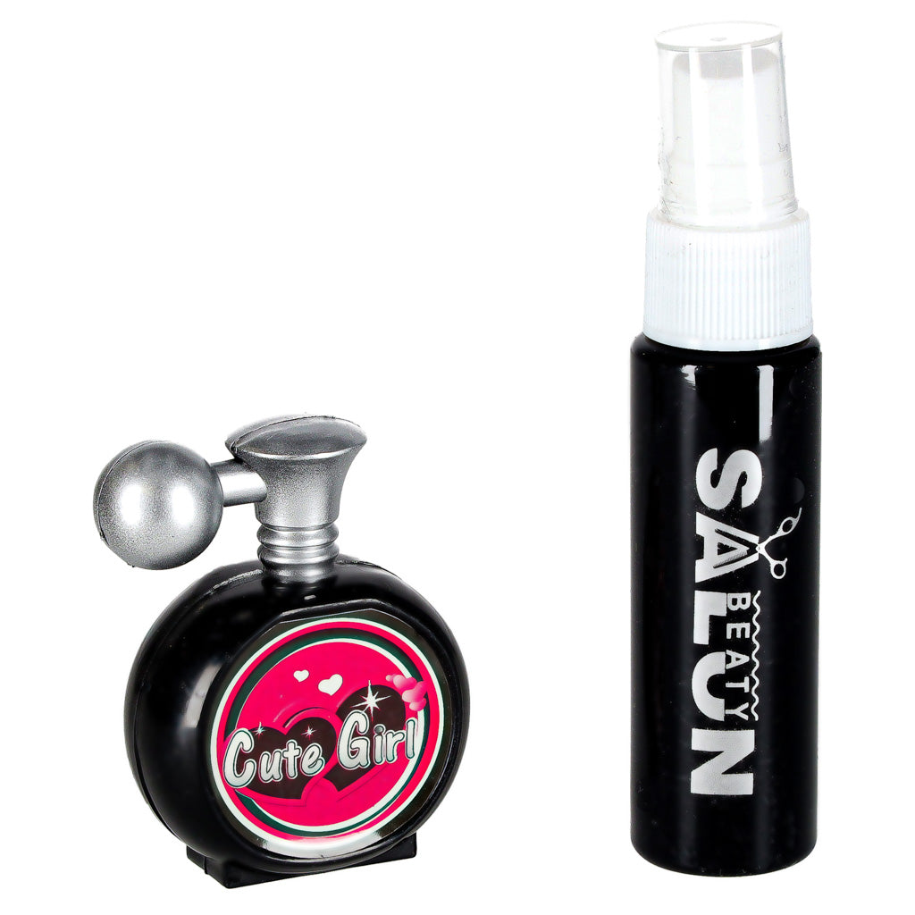 Kirpyklos rinkinys vaikams: džiovintuvas ir plaukų tiesintuvas su šviesos bei garso efektais, 19 elementų