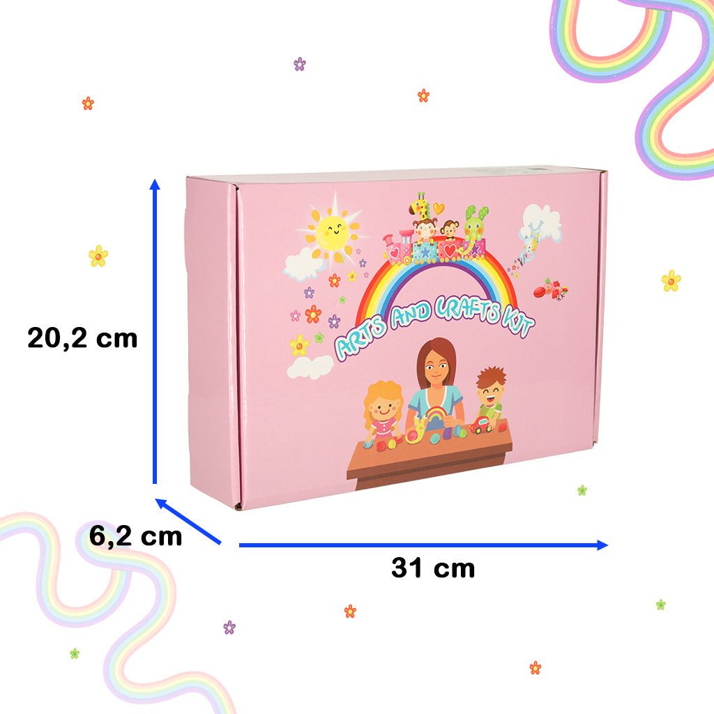 Kūrybinis meno rinkinys vaikų rankdarbiams 1200el – vaizdas 2