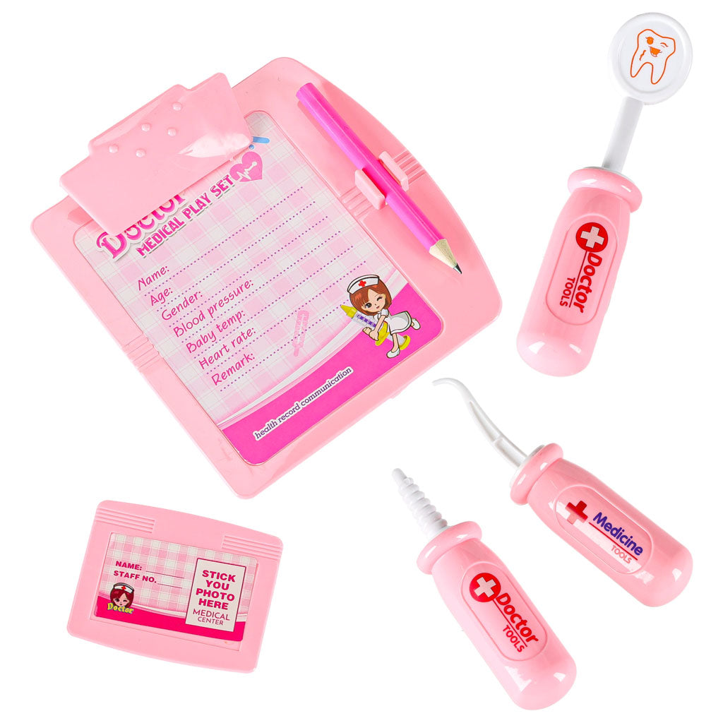 Gydytojo rinkinys lagaminėlyje „Mažasis daktaras“ su garsais, 35 dalys