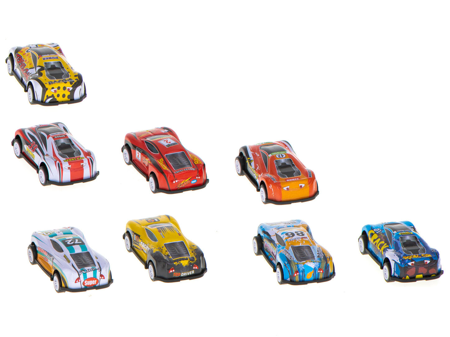 Metalinių automobilių rinkinys, 8 automobiliai – vaizdas 3