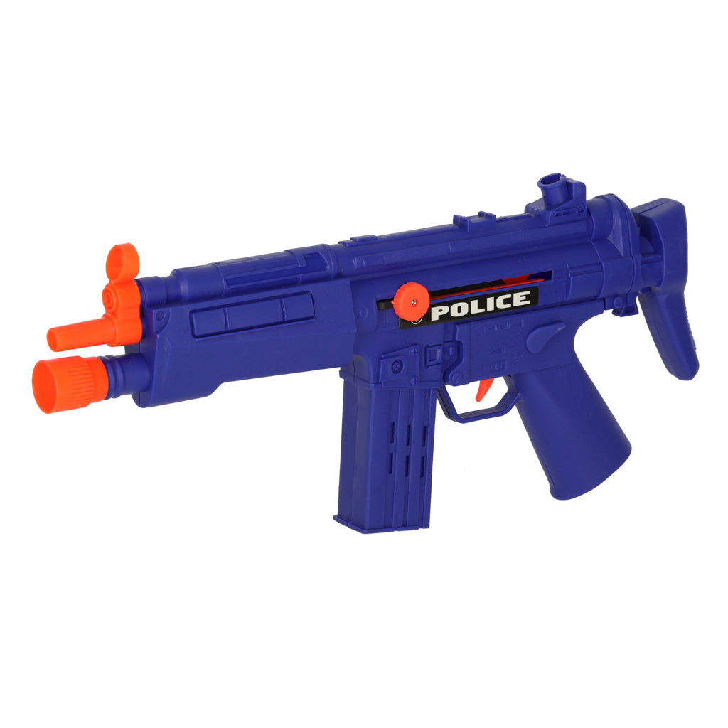 Mažojo policininko rinkinys: pistoletas, karabinas, kaukė, antrankiai ir policijos priedai