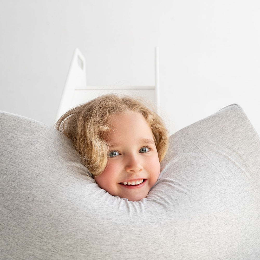 PLUSH NEST Sausas Kamuoliukų Baseinas, Apvalus, Šviesiai Pilkas – vaizdas 4