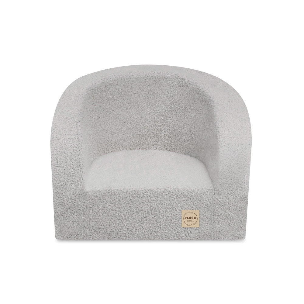 Pliušinis fotelis, Pilko Ėriuko Dizainas, viršutinė dalis – vaizdas 7