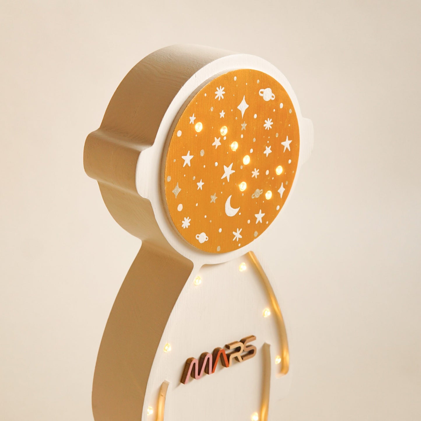 Medinė lempa Astronautas – vaizdas 3