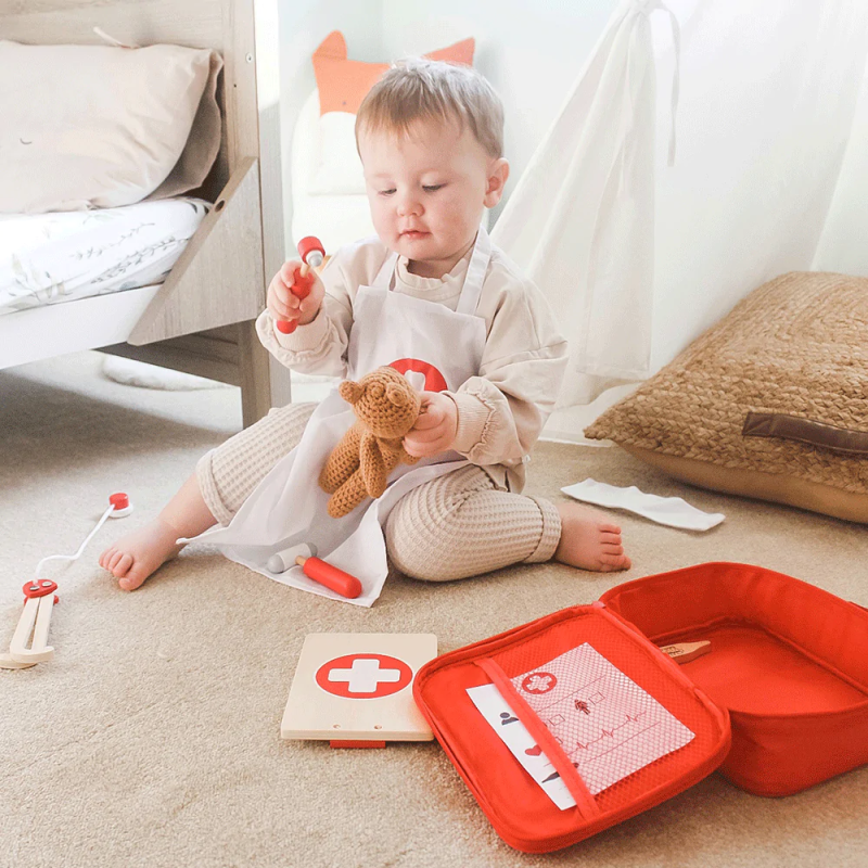 Bigjigs medinis gydytojo rinkinys (10 el) – vaizdas 7