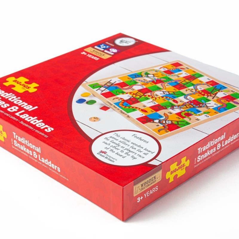 Bigjigs stalo žaidimas Gyvatės ir kopėčios – vaizdas 4