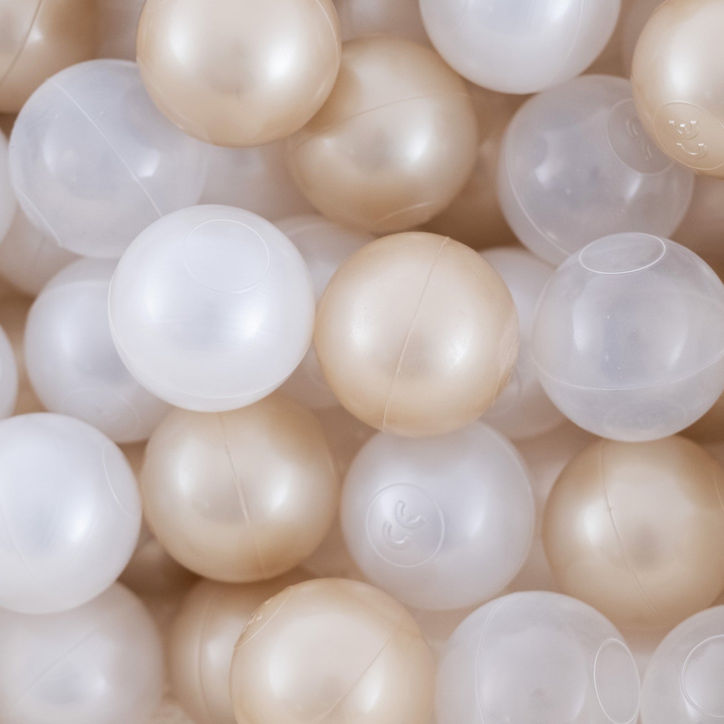 Premium Veliūro Kamuoliukų Baseinas 95x30 cm, Smėlio Spalvos – vaizdas 9