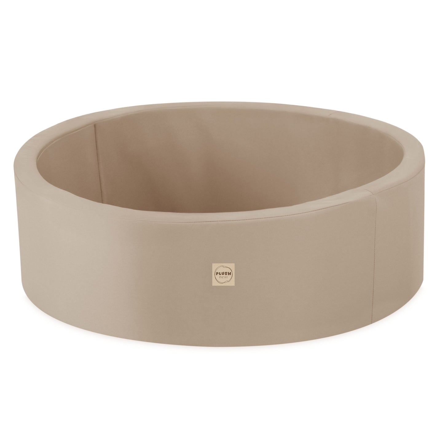 Vandeniui atsparus sausas kamuoliukų baseinas PLUSH NEST, smėlio spalvos, 90x30 cm – pagrindinis vaizdas