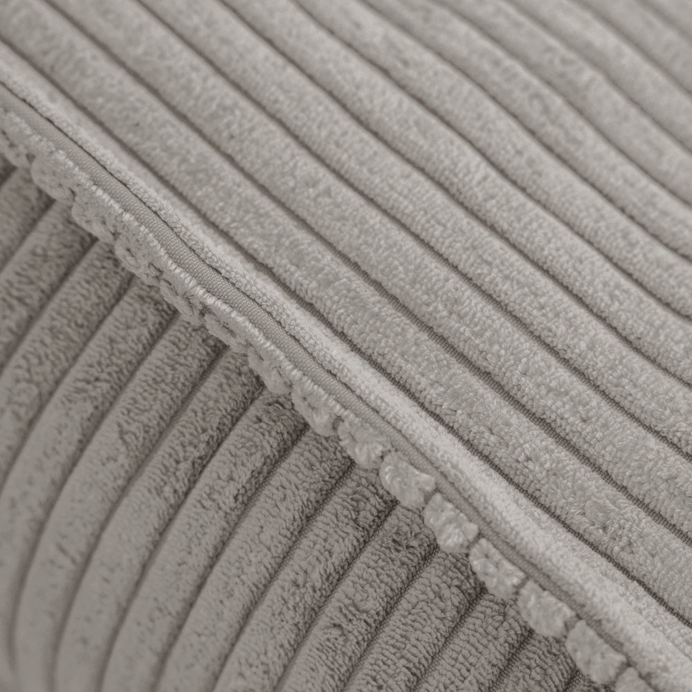 Prabangus Grindų Pufas Plush Nest, Smėlio spalvos, Premium Veliūras – vaizdas 2