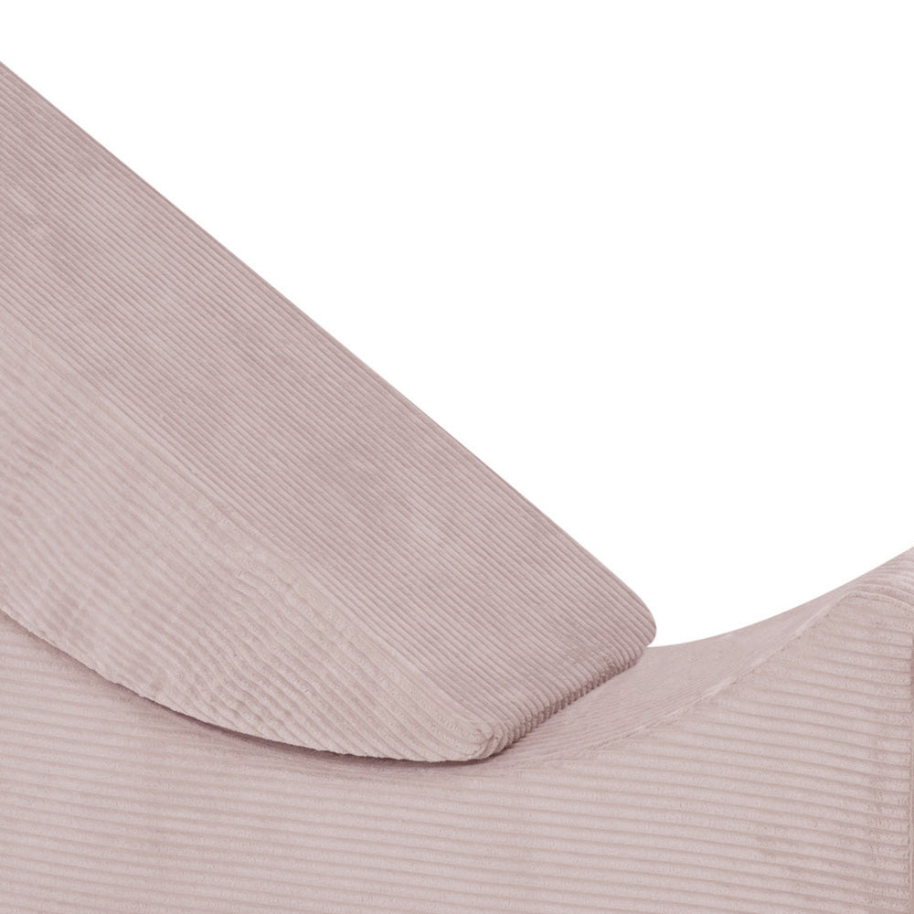 Modulinis pliušinis vaikų gultas „Lizdas“, šviesiai rožinis – vaizdas 6