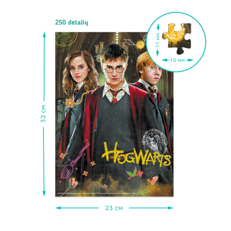 Dodo dėlionė Harry Potter Hogwarts (250 det) – vaizdas 2