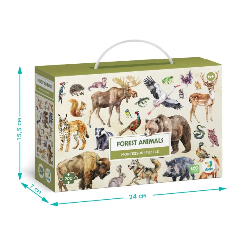 Dodo dėlionė vaikams Miško gyvūnai (200 det) – vaizdas 7