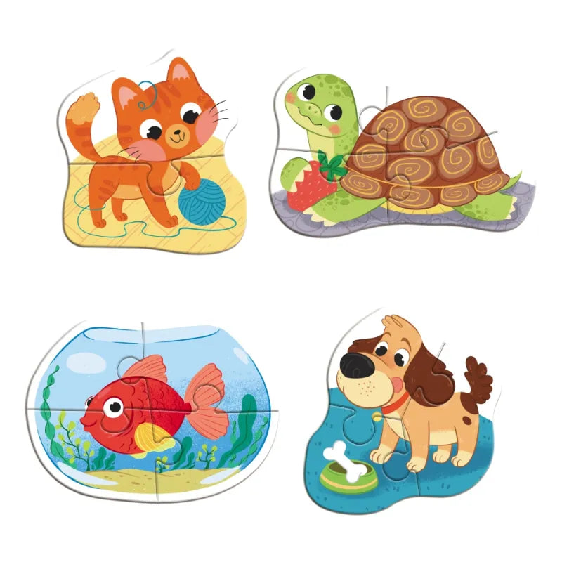 Dodo didelių detalių dėlionė Augintiniai (4 dėlionės) – vaizdas 2