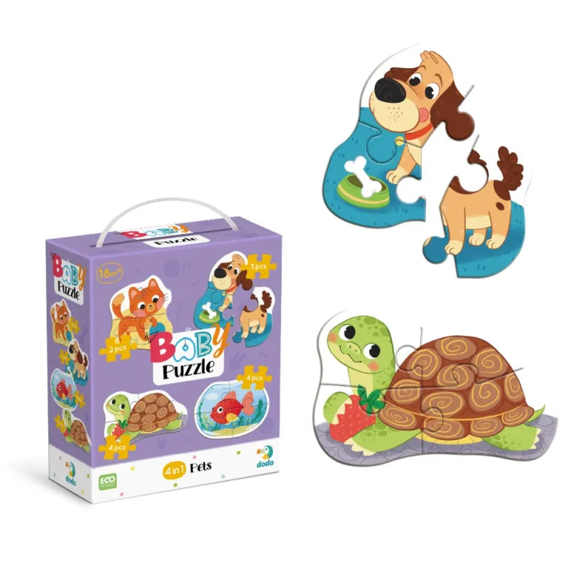 Dodo didelių detalių dėlionė Augintiniai (4 dėlionės) – vaizdas 4