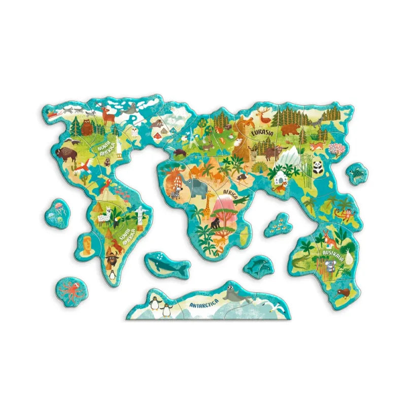 Dodo magnetinė dėlionė Pasaulio žemėlapis (36 el) – vaizdas 5