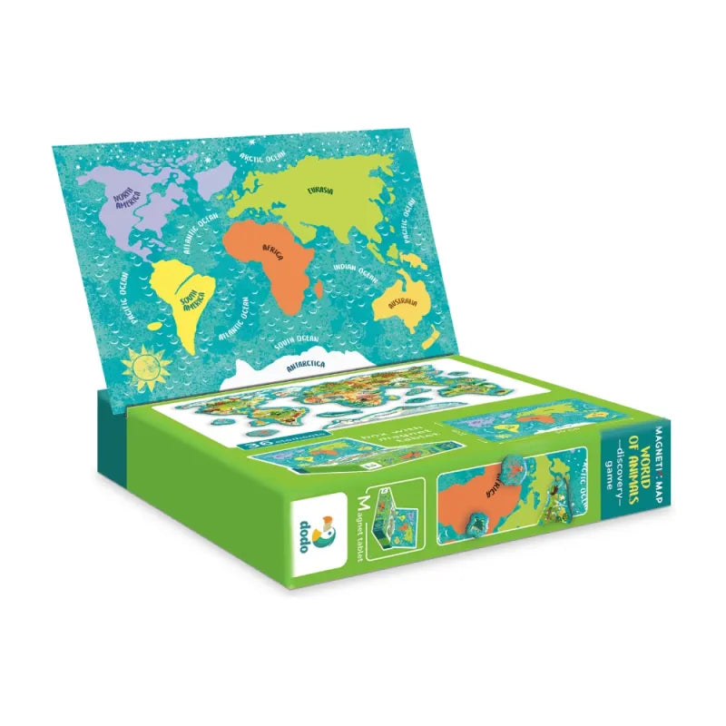 Dodo magnetinė dėlionė Pasaulio žemėlapis (36 el) – vaizdas 6