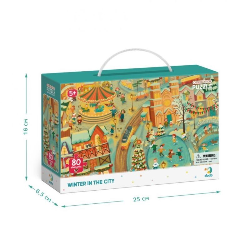 Dodo pastabumo dėlionė Žiema mieste (80 det) – vaizdas 5