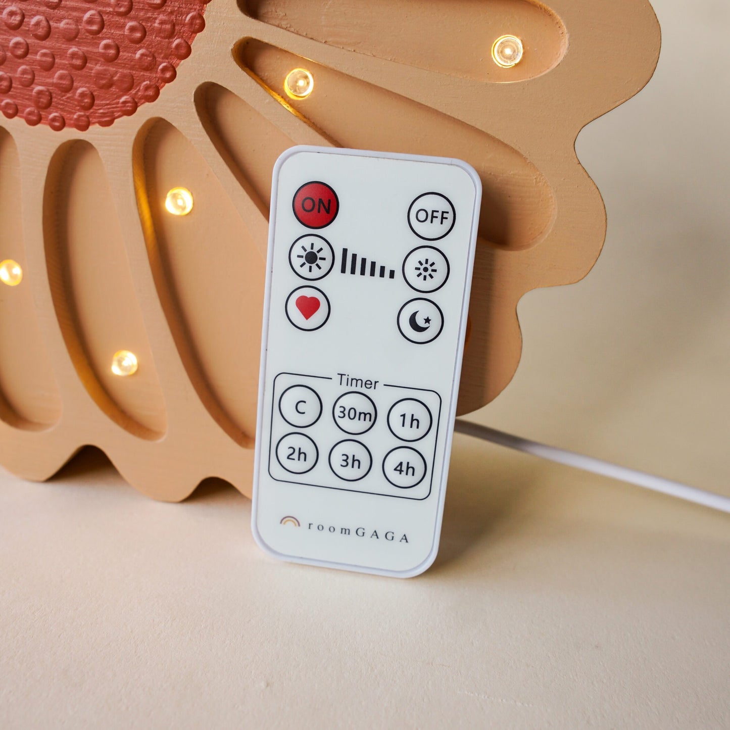 Medinė lempa Gėlė – vaizdas 7