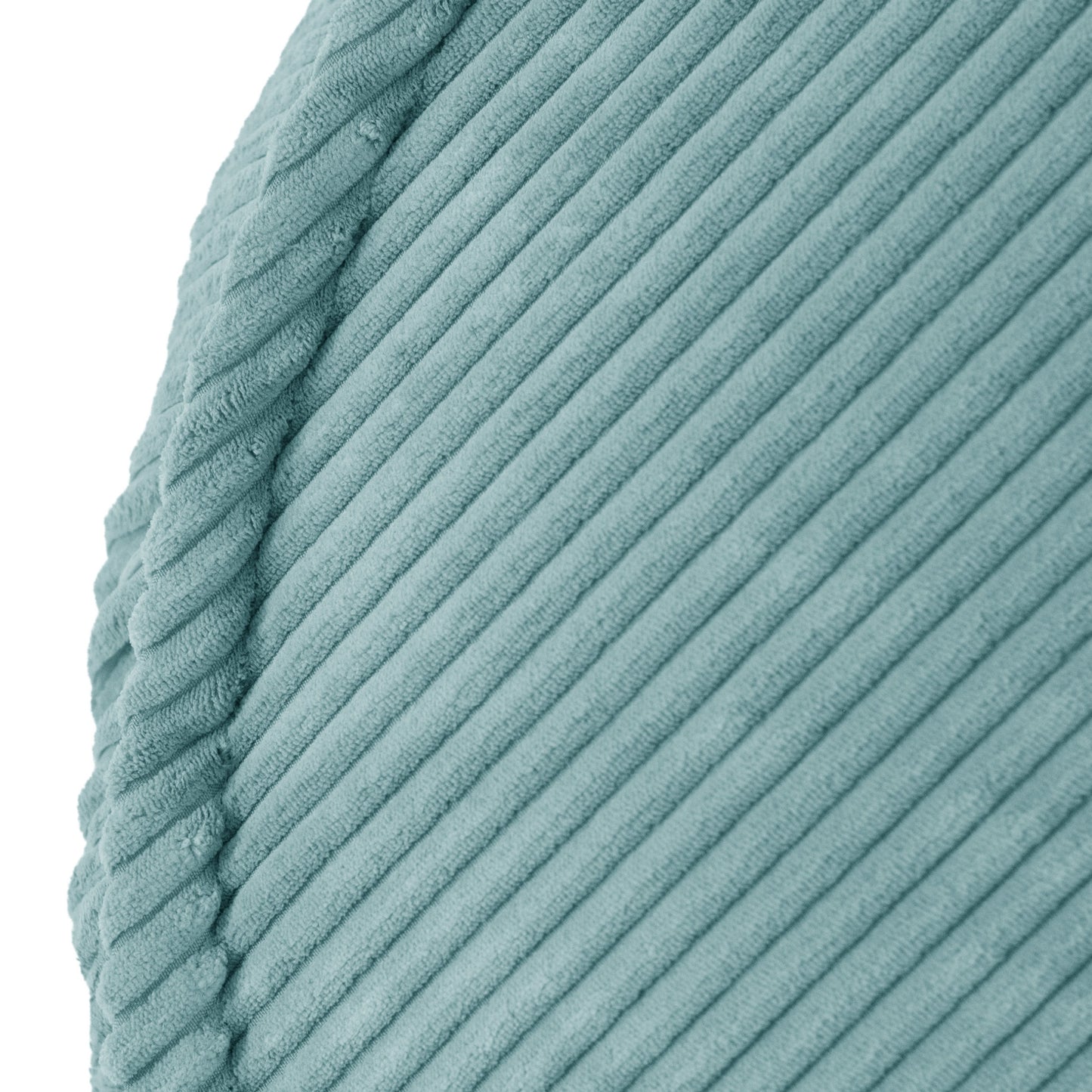 Mėlynas kordurojaus fotelis, detali medžiagos tekstūra – vaizdas 5