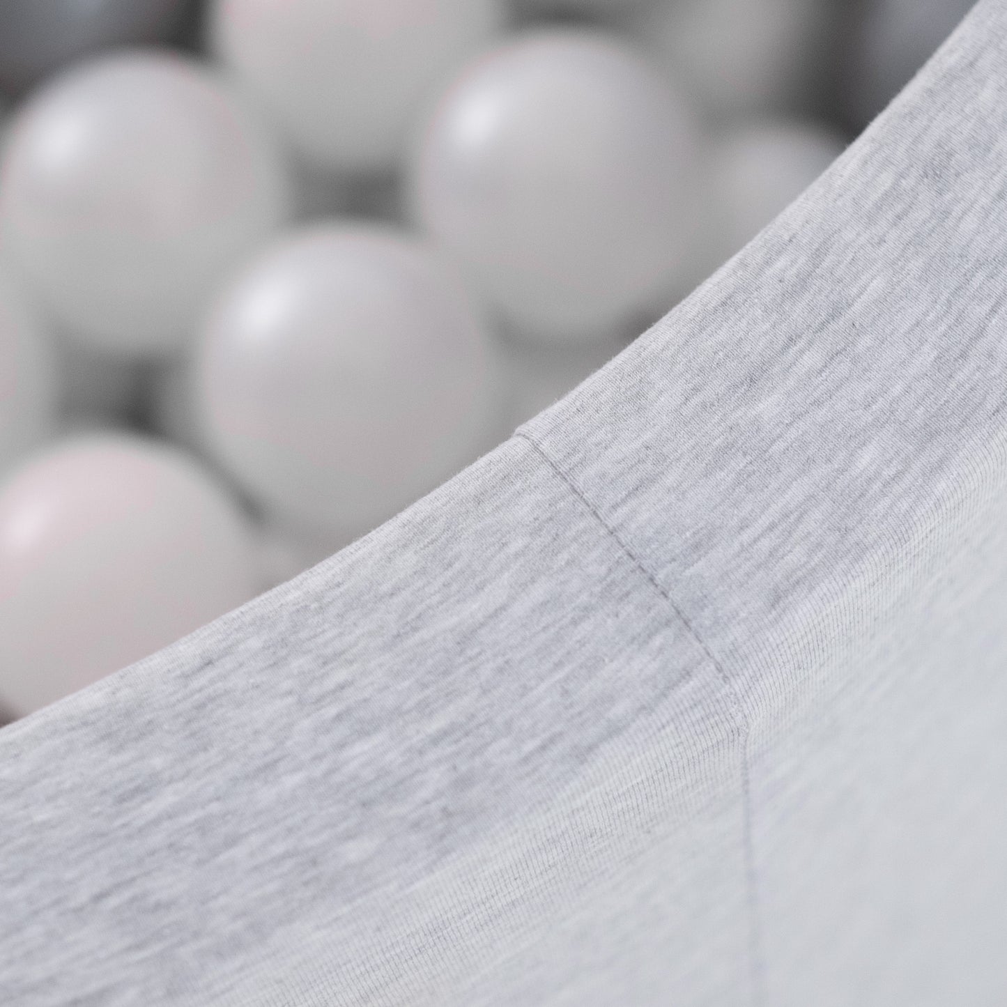 Pliušinis kamuoliukų baseinas, šviesiai pilkas – vaizdas 5