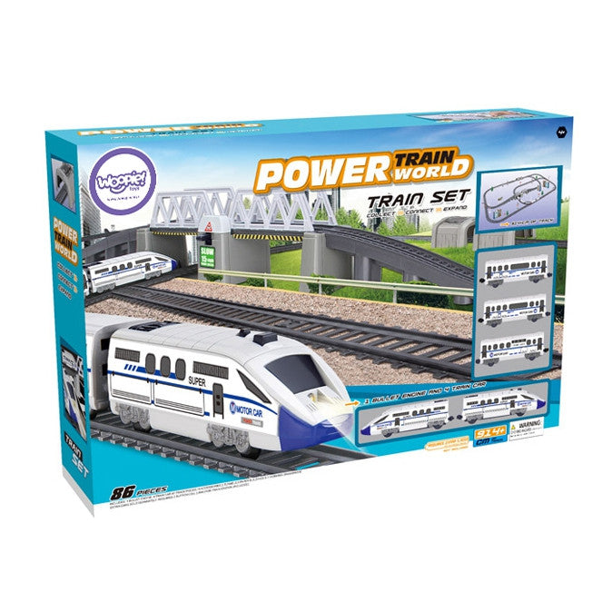WOOPIE Elektrinis Traukinys Pendolino su Tuneliu ir Tiltu 914 cm