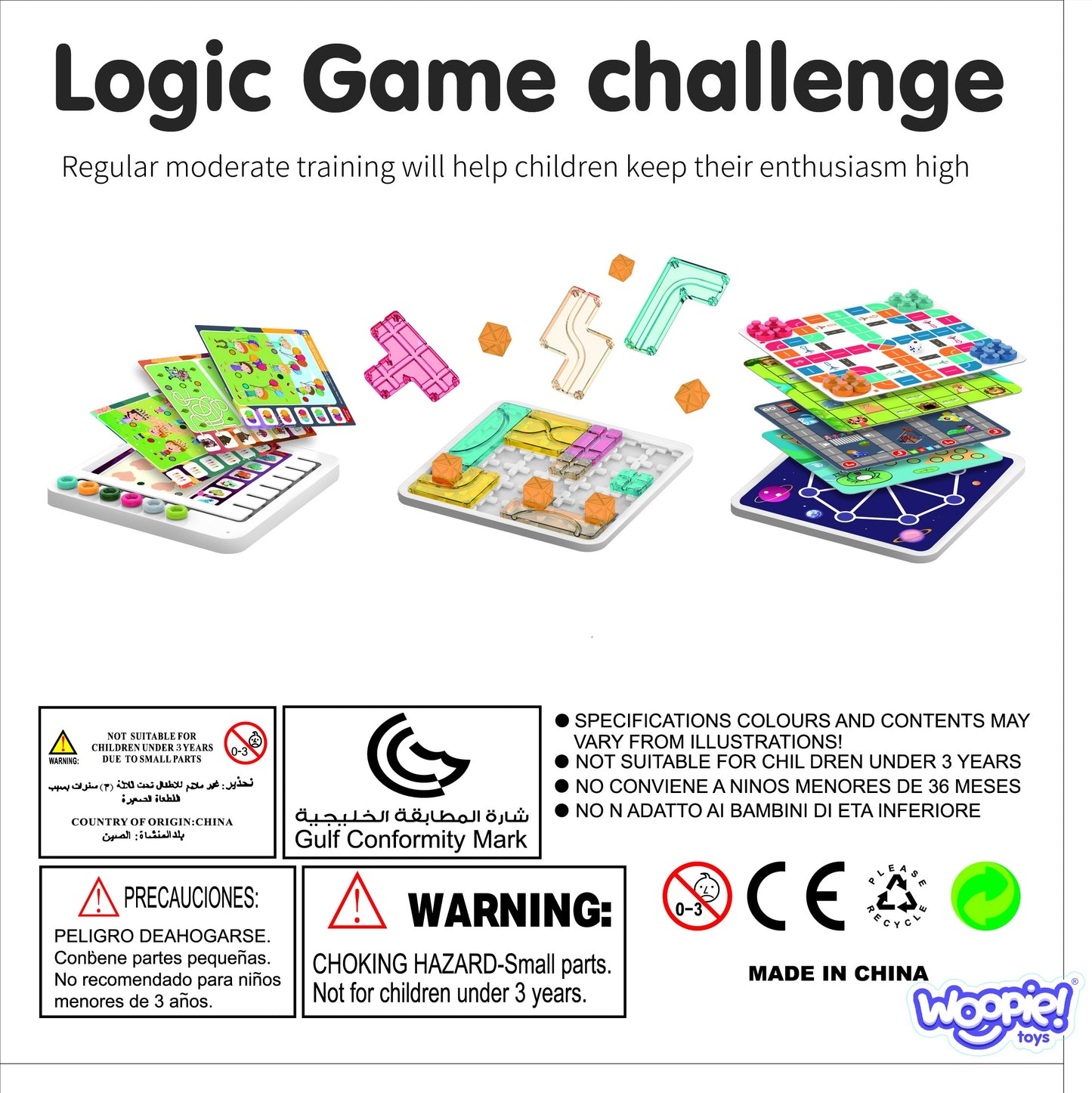 WOOPIE Loginių stalo žaidimų rinkinys 10-in-1 – vaizdas 10